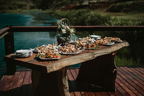 Assorted cold platter prepared for a function